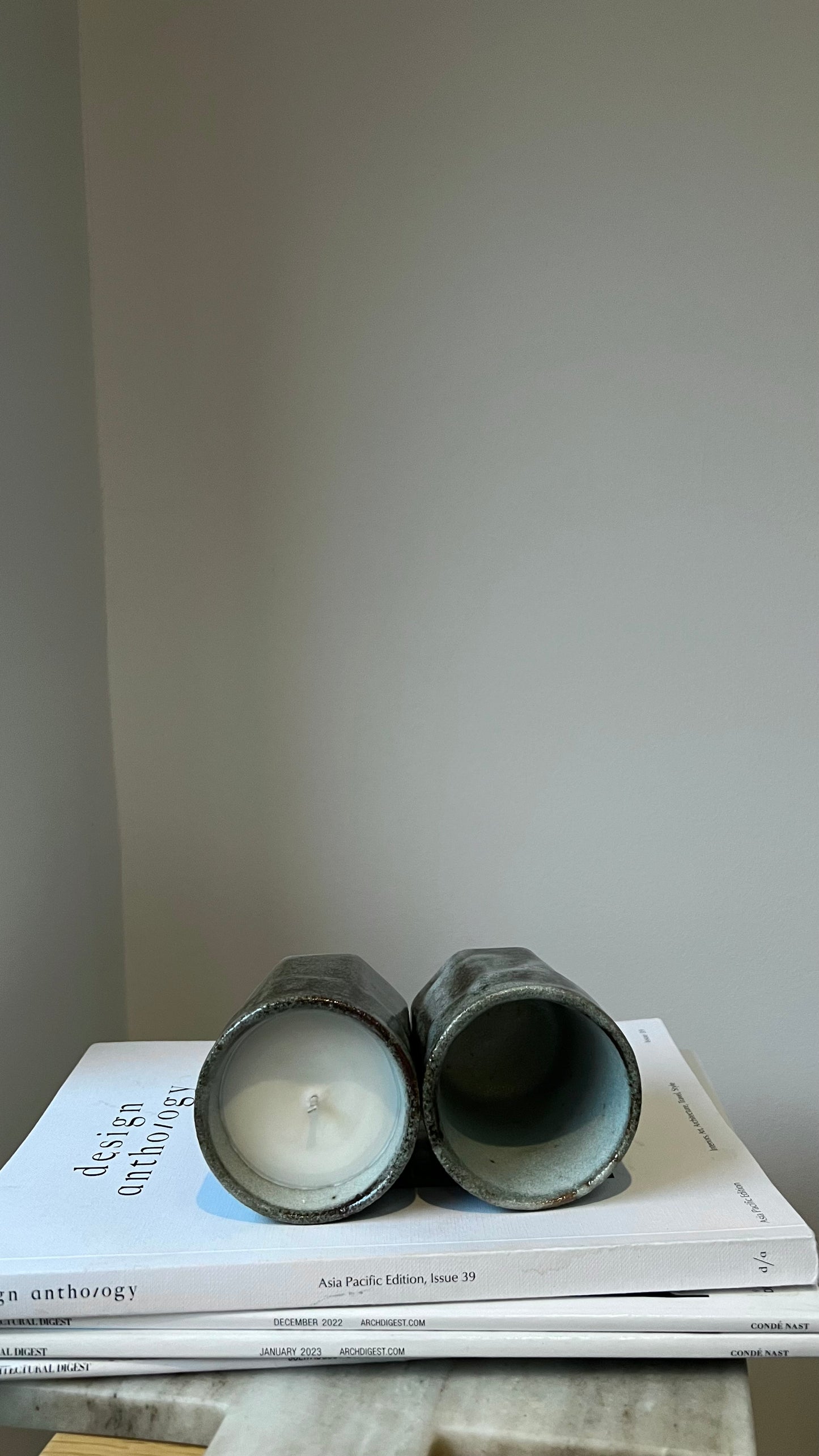 Sage Cappuccino Cup | Mint + Tobacco Candle