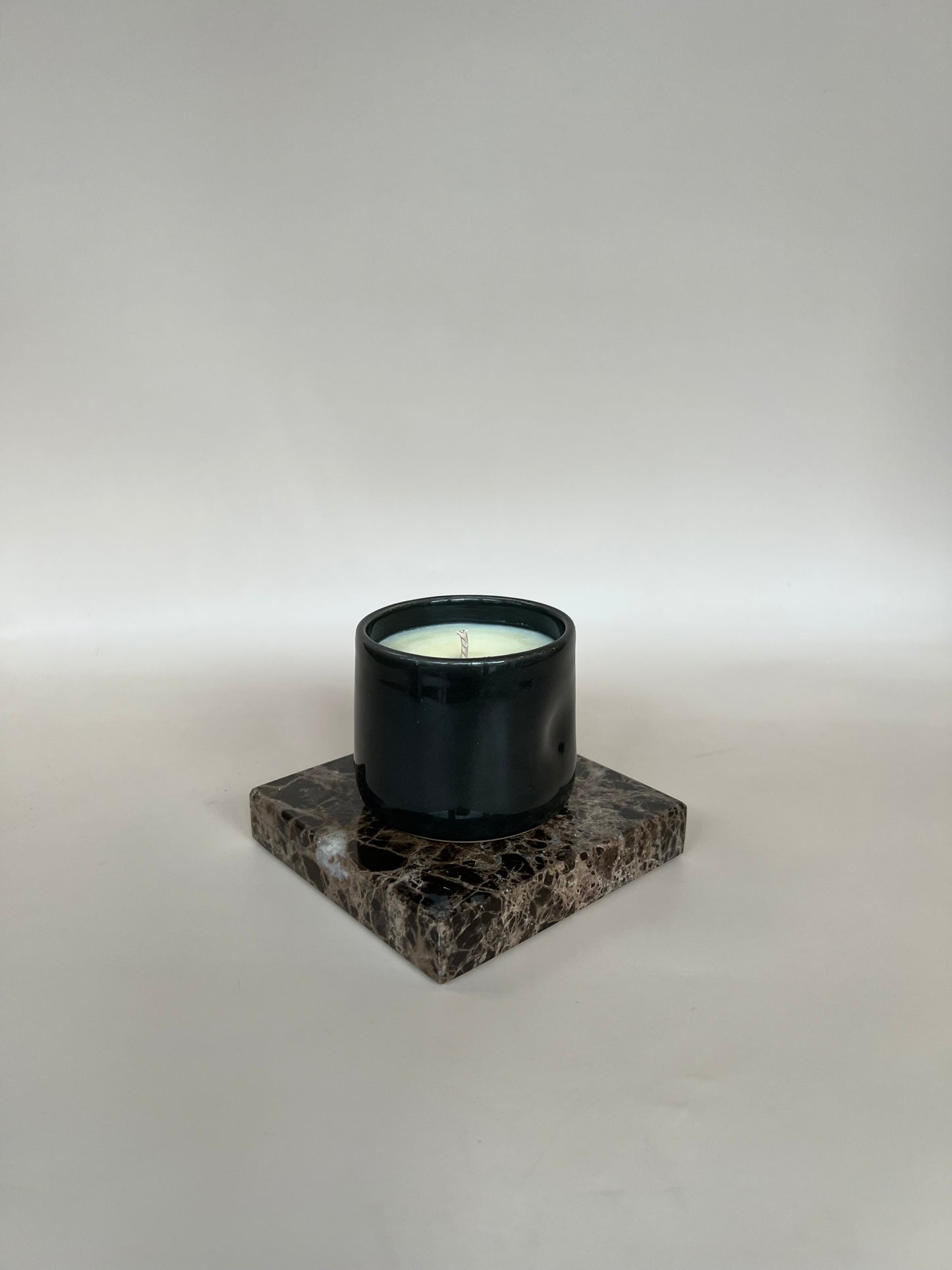 Ink Dimple Espresso Cup | Chai + Orange Candle