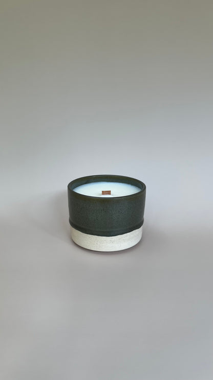 JNClay X FREESP_CED Dark Pine Coffee Cup Candle | Fresh Pine